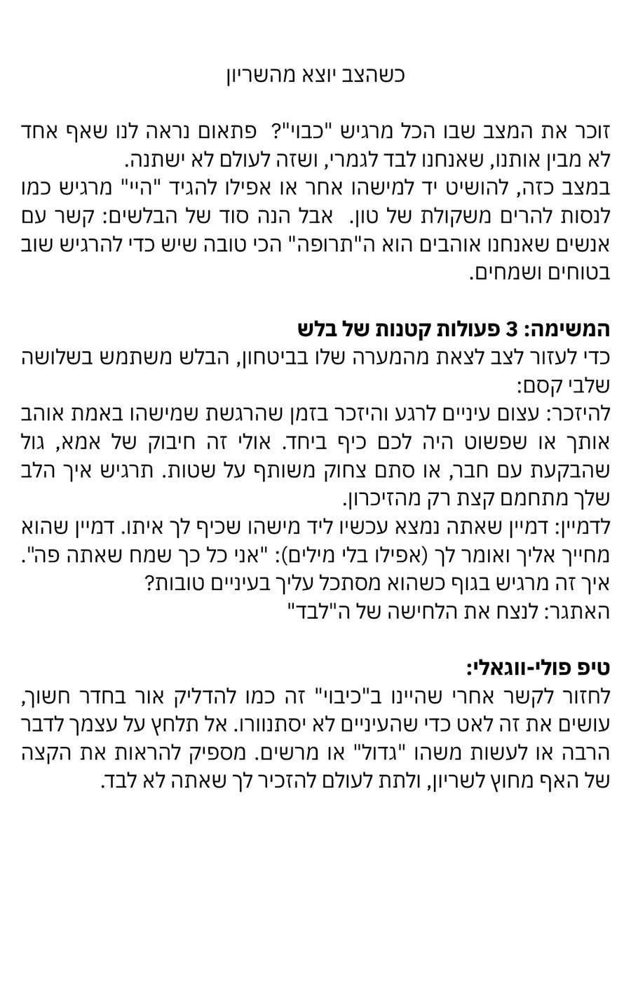 הצב בשריון - כרטיסיה 2